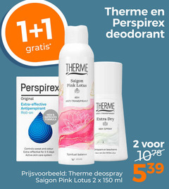  therme perspirex deodorant 1 2 150 original effective anti-perspirant roll new improved formula controls sweat and odour for days active skin care system pink lotus anti transpirant spiritual balance dry spray ontspant beschermt white l deospray ml 8 