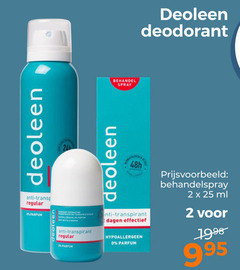  deoleen deodorant 2 25 anti regular parfum font l transpirant spray nti dagen effectief hypoallergeen behandelspray ml 19 8 5 