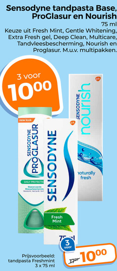  sensodyne tandpasta 3 new proglasur daily protection geavanceerde glazuurbescherming versterkt verhardt verf 10 base ml fresh mint gentle whitening gel deep clean tandvleesbescherming multipakken freshmint naturally gsk 