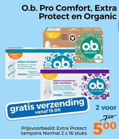  o.b. tampons 1 2 16 100 10000 super comfort omhulsel verwijderen schadelijke stoffen pro protect organic normal ob ultieme bescherming doorlekken schoon beschermd dag verzending stuks 5 