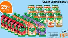  olvarit babyvoeding 8 12 25 band added sugar banana kiwi strawberry coconut milk mango blu apple blueberry bonen tomaat ham macaroni maanden variatiemenu maaltijd stuks sperziebonen rundvlees aardappel 13 2 