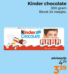  kinder chocolade 24 300 chocolate reepjes melk lait cacao 