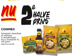  2 120 conimex kroepoek boemboe woksaus xl portion sajoer boontjes zoet kruidige halve wok teriyaki naturel indonesische java mild gekruide 