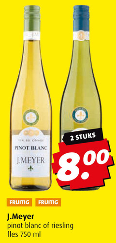  witte wijn 2 750 pinot blanc fruitig stuks 00 riesling fles ml 