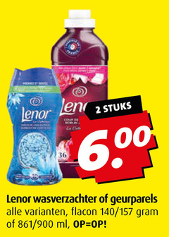  lenor wasverzachter 2 36 stuks geurparels flacon 140 ml 