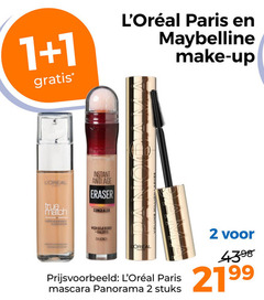  1 2 paris maybelline make up loreal instant anti visage eraser concealer true match super with berry honey oreal mascara panorama stuks 