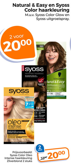  2 7 90 natural easy syoss color haarkleuring glow uitgroeispray clair new professional developed with and tested by hairdressers osaka japan oled intense permanent oil zilverblond blond argente up to levels lift lightener ammonia technology strong healthy hair feel verrijkt olien huiles diep voedend masker haarverzorging masque superieur coloration 5x sterker haar cheveux care professionnelle lasting schwarzkopf voedende permanente nourrissante natuurlijke oorsprong naturelle professionele grijsdekking 00 couverture des blancs minder moins mediterraanse frans live eau lavande stuks 