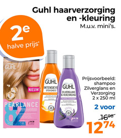  2 250 2e guhl haarverzorging halve kleuring creme permanent intensieve shampoo hoor zilverglans verzorging she ml 