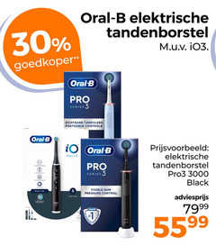  3 30 goedkoper oral b elektrische pro series tandenborstel zichtbare tandvlees poetsdruk controle smile black lan visible gum pressure control oval pro3 