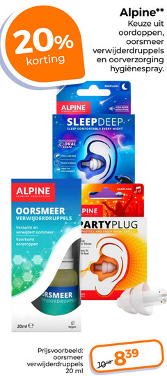  20 alpine hearing protection oordoppen oorsmeer oorverzorging earplugs high noise reduction every night revolutionary shape ultra soft feel for verwijdert pine protect and enjoy music safety filters 20ml fit ml 