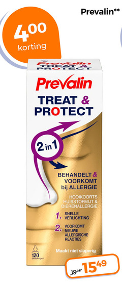  2 120 400 prevalin protect doseringen allergie hooikoorts huisstofmijt dierenallergie verlichting nieuwe allergische reacties slaperig 