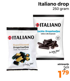  250 2017 italiano drop napolitaanse dropstaafjes salmiak zachte volle dropsmaak zacht la dolce vita 