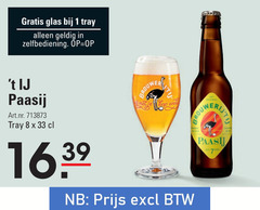  brouwerij t ij speciaalbieren 1 7 8 33 glas tray zelfbediening paasij brouwer kap 