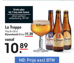  la trappe speciaalbieren 1 8 33 glas tray zelfbediening trappen blond 10 b trappist witte trap tripel 