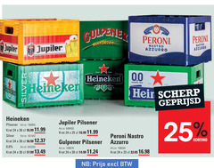  gulpener heineken silver jupiler 0.0 krat bier 24 25 30 33 qualita peroni nastro azzurro since pilsener refreshing taste trade 00 alcohol free scherp geprijsd 