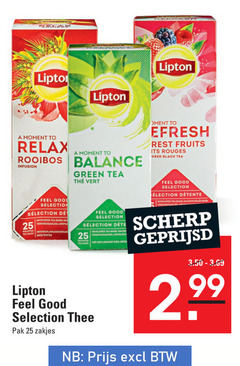  lipton thee 25 moment to relax rooibos balance infusion feel good selection tea aroma green bags pak zakjes groene thee rest fruits rouges black sachets fraicheur scherp geprijsd 