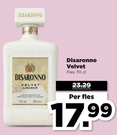 17 700 disaronno velvet liqueur fles smooth cream with taste ml 