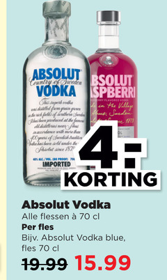  absolut wodka 4 40 80 100 1870 country sweden vodka this superb distilled from grain grown fields southern been produced at fam old with years swedish tradition sold under since proof imported village flessen fles blue 