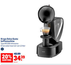  krups dolce gusto apparaten 20 koffiemachine waterreservoir 1 2 liter nescafe 