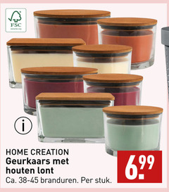  geurkaarsen fsc www.fsc.org home creation geurkaars houten lont ca. branduren stuk 