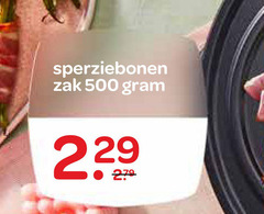  sperziebonen 279 500 zak 