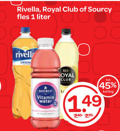  1 45 rivella royal club sourcy fles liter origin vitamin water 