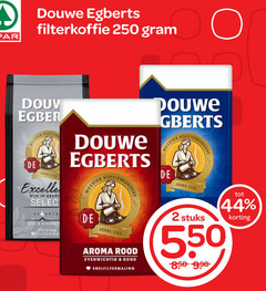  douwe egberts koffie 2 44 250 filterkoffie meester koffiebranders joure rijk arabic karakter premium filtermaling aroma rood evenwichtig rond snelfiltermaling stuks 