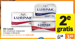  lurpak roomboter 2 200 250 1901 smeerbaar gezouten ongezouten koolzaadolie kuipjes varieeren 