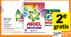  2 ariel color style waspoeder dozen wasbeurten varieeren des couleurs avec technologie anti kleurbescherming rapid 