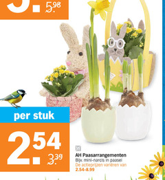  00 stuk paasarrangementen mini narcis paasei varieeren 