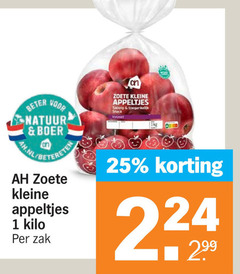  1 25 beter natuur boer zoete kleine appeltjes kilo zak sappig snack volzoet 