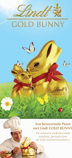  lindt chocolade gold bunny betoverende pasen iconische melkchocolade paashaas gemaakt 