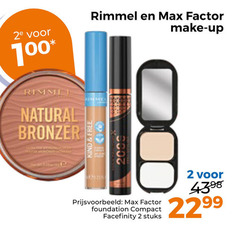  2 100 2e rimmel factor make up natural bronzer kind free foundation compact facefinity stuks 