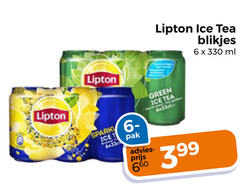  lipton ice tea 6 330 blikjes ml green pak 