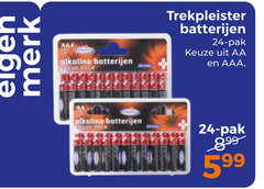  24 merk aaa alkaline batterijen back trekpleister pak aa wilde pack 