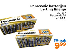  30 panasonic energy batterijen lasting pak aa aaa 