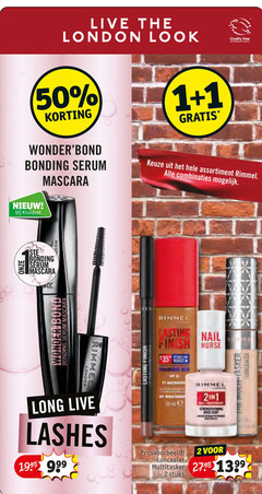  1 2 35 50 live london free international bonding serum kruidvat mascara wonder bond lasting finish assortiment rimmel combinaties casting nail nurse lashes concealer multi talisker multitasker stuks 