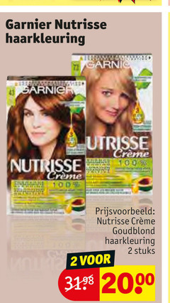  2 31 100 garnier nutrisse haarkleuring creme goudblond stuks moins 