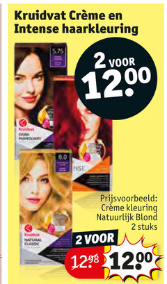  2 kruidvat intense haarkleuring gouden kleuring natuurlijk blond stuks 