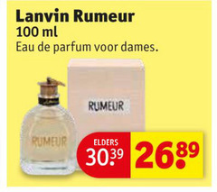  100 lanvin rumeur ml eau parfum dames elders 