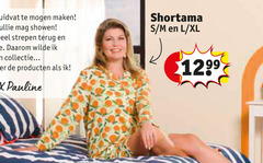  kruidvat showen strepen terug daarom wilde collectie pauline shortama l xl 