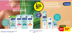  1 2 40 48 99 200 500 650 2022 hydrateert versterkt natuurlijke prebiotica bio agave sanex zachte frisse geuren natural hotel supermarkten studie dermatologen frankrijk assortiment douche deodorant multipakken ml liter new uur fris droog dermo active freshness antitranspirant spray huid gezond 