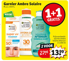  1 2 24 30 50 200 garnier ambre solaire kruidvat super uv hydra protect soothing aftersun ml 