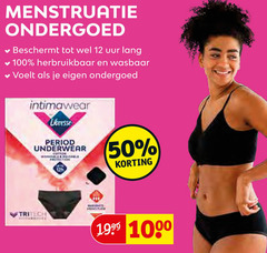  12 50 100 1000 menstruatie ondergoed beschermt uur lang herbruikbaar wasbaar voelt libresse underwear 