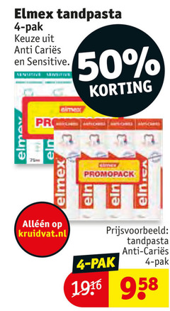  4 50 elmex tandpasta pak anti sensitive pro kruidvat.nl promopack 