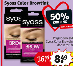  50 syoss color tint scan kaart donkerbruin 