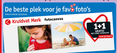  1 plek favo canvas kruidvat merk fotocanvas code scan kaart 