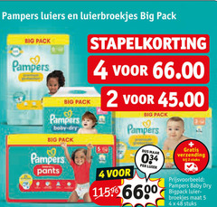  2 4 5 10 48 50 pampers luiers luierbroekjes big pack baby pants protection luier verzending stuks dry bigpack broekjes maat 