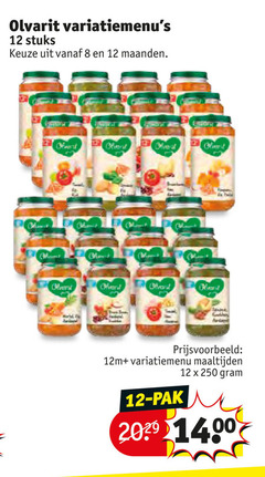  8 12 250 olvarit stuks maanden char wand variatiemenu maaltijden pak 