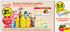  1 2 12 200 zwitsal knuffel twee artikelen halve zeepvrije wasgel ml t.w.v. babyverzorging babydoekjes doekjes multipakken water care geparfumeerd pak 